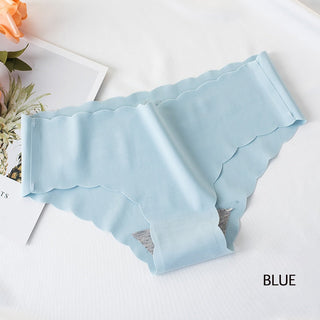 Sports Women's Panties Seamless Briefs Mid Rise Underwear Female Soft Comfortable Silk Briefs Underpants Sexy Lingerie Panty alodia store