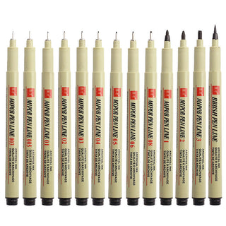 Manga Markers Needle Pen Art Hand-painted Sketch Pens Stationery Set alodia store