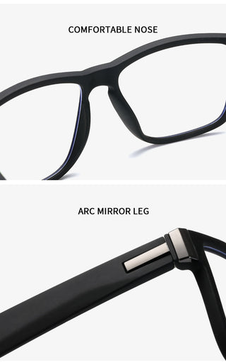 Fashion Anti Blue Light Glasses Frame For Men Women Clear Lens Computer Gaming Eyeglasses Square Eyewear Anti-UV Optical Frame alodia store