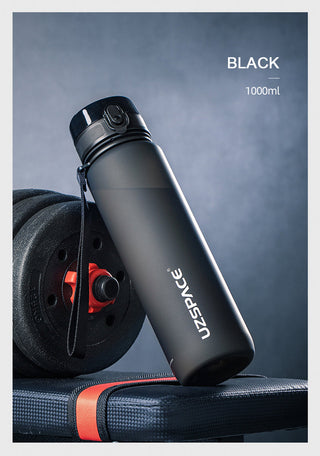 New 500/800/1000ml Sports Water Bottle BPA Free Portable Leak-proof Shaker bottel Alodia Store