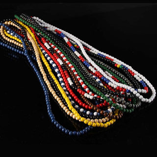 Hip Hop Wood Beads Chain Necklace For Man Men's Rock Style Wooden Long Chain For DIY Jewelry Making Accessories Male Party Gift Alodia Store