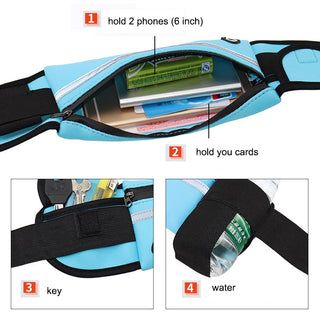 Sports Fanny Pack Women Running Waist Bag Men Belt bag Phone Gym Bag Water Hydration Backpack Running Accessories Alodia Store