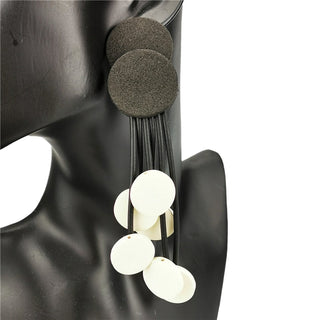 UKEBAY New Ethnic Style Drop Earrings Women Printing Bohemia Statement Earrings Handmade Jewelry Wooden Earring Ear Accessories Alodia Store