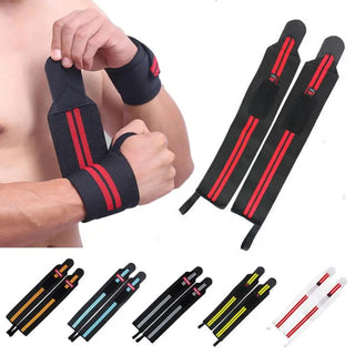 Weight Lifting Wristband Elastic Breathable Wrist Wraps Bandage Gym Fitness Weightlifting Powerlifting Wrist Brace Support Strap Alodia Store