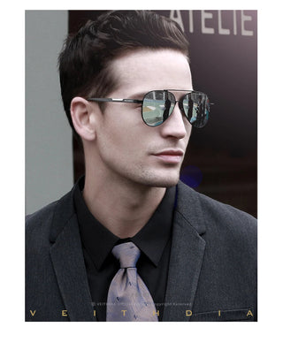 VEITHDIA Men's Sunglasses Aluminum Photochromic Women Polarized Sun Glasses 6699 ALODIA STORE