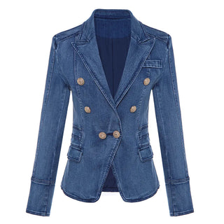 HIGH QUALITY New Fashion 2023 Designer Blazer Women's Metal Alodia Store
