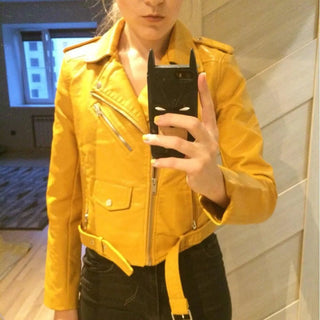 PU jacket Leather Alodia Store