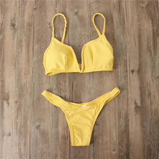 Cut Bikini Set Bathing Suit Swim ALODIA STORE