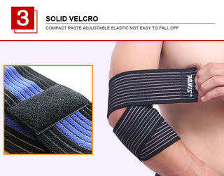 AOLIKES 1PCS Basketball Badminton Tennis Elbow Pad Ankle Brace Wrap Support Elastic Gym Sport Elbowband Fitness Bandage Alodia Store