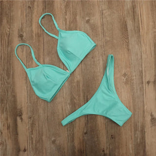 Cut Bikini Set Bathing Suit Swim ALODIA STORE