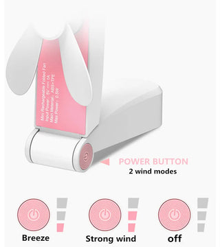 Usb Mini Fold Fan Electric Portable Hold Small vintilador Alodia Store