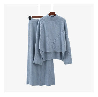 Knitted Women 2 Pieces Pant Sets Alodia Store