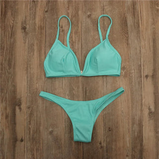 Cut Bikini Set Bathing Suit Swim ALODIA STORE
