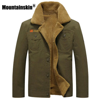 Mountainskin Winter Warm Jackets Thick Fleece Men's Coats Cotton Alodia Store