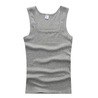 Summer Plus Size Men Clothing Tank Tops Black White Gray Singlets Sleeveless Fitness Men Vest Casual Bodybuilding Vest New ALODIA STORE