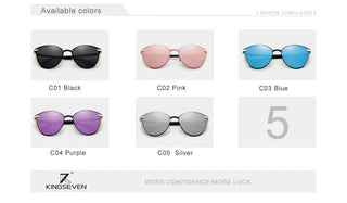 KINGSEVEN Cat Eye fashion Sunglasses UV400 ALODIA STORE