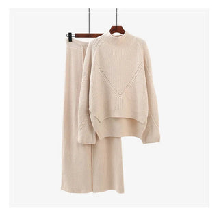 Knitted Women 2 Pieces Pant Sets Alodia Store