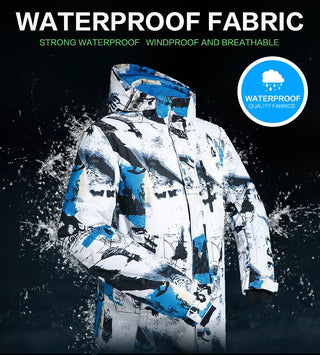 Men's Ski Suit Brands Winter Windproof Waterproof Thermal Snow Jacket And Pants Sets Skiwear Skiing And Snowboard Ski Jacket Men ALODIA STORE