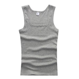 Summer Plus Size Men Clothing Tank Tops Black White Gray Singlets Sleeveless Fitness Men Vest Casual Bodybuilding Vest New ALODIA STORE