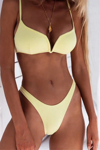 Cut Bikini Set Bathing Suit Swim ALODIA STORE