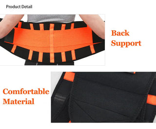 Waist Support Belt Back Waist Trainer Trimmer Belt Gym Waist Protector Weight Lifting Sports Body Shaper Corset Faja Sweat Alodia Store