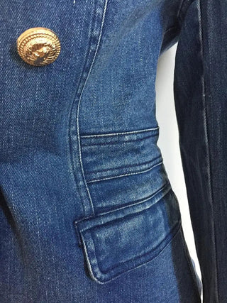 HIGH QUALITY New Fashion 2023 Designer Blazer Women's Metal Alodia Store