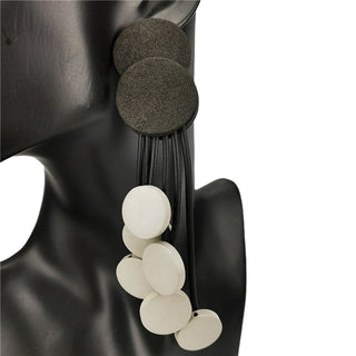 UKEBAY New Ethnic Style Drop Earrings Women Printing Bohemia Statement Earrings Handmade Jewelry Wooden Earring Ear Accessories Alodia Store