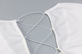 Sexy CropTops With Mini Bandage Skirt 2 Sets Women Summer alodia store
