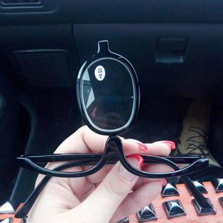 IENJOY Women Magnifying Glasses Makeup Reading Glass Folding Eye Make Up Reading Glass PC Frame Rotatable Flip Make Up Eye Glass Alodia Store