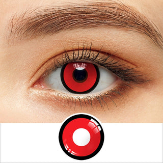 UYAAI 2pcs Halloween Colorful Contact Lenses Anime Cosplay Eye Lenses multicolored lenses Lenses White Black Red Lenses Alodia Store