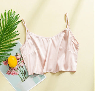 fashion bustier tops satin lingerie ladies camisole wrap Alodia Store