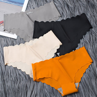 Sports Women's Panties Seamless Briefs Mid Rise Underwear Female Soft Comfortable Silk Briefs Underpants Sexy Lingerie Panty alodia store