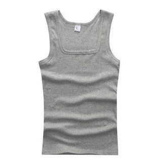 Summer Plus Size Men Clothing Tank Tops Black White Gray Singlets Sleeveless Fitness Men Vest Casual Bodybuilding Vest New ALODIA STORE