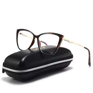 GCV Women Blue Light Blocking Glasses Sexy Fashion Cat Eye Eyeglasses Hinges Anti Blue Ray Computer Game Glasse Ultralight Frame Alodia Store