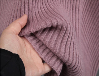 New Casual Two Pieces Turtle Neck Sweater and Midi Skirt Female Warm Suits with Skirt Alodia Store
