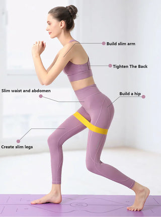 Portable Fitness Workout Equipment Rubber Resistance Bands Yoga Gym Elastic Gum Strength Pilates Crossfit Women Weight Sports Alodia Store