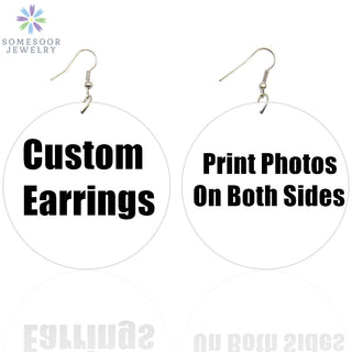SOMESOOR Hundreds Styles Fashion African Wooden Drop Earrings Afro Arts Printed Black Loops Dangle Jewelry For Women Mix 12Pairs Alodia Store
