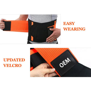 Waist Support Belt Back Waist Trainer Trimmer Belt Gym Waist Protector Weight Lifting Sports Body Shaper Corset Faja Sweat Alodia Store