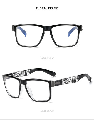 Fashion Anti Blue Light Glasses Frame For Men Women Clear Lens Computer Gaming Eyeglasses Square Eyewear Anti-UV Optical Frame alodia store