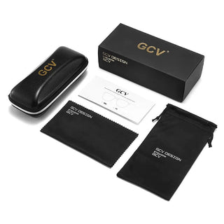 GCV Women Blue Light Blocking Glasses Sexy Fashion Cat Eye Eyeglasses Hinges Anti Blue Ray Computer Game Glasse Ultralight Frame Alodia Store