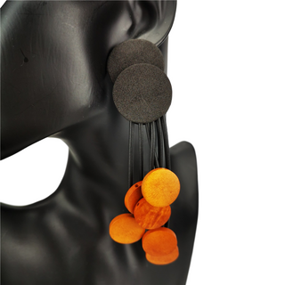UKEBAY New Ethnic Style Drop Earrings Women Printing Bohemia Statement Earrings Handmade Jewelry Wooden Earring Ear Accessories Alodia Store