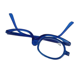 IENJOY Women Magnifying Glasses Makeup Reading Glass Folding Eye Make Up Reading Glass PC Frame Rotatable Flip Make Up Eye Glass Alodia Store