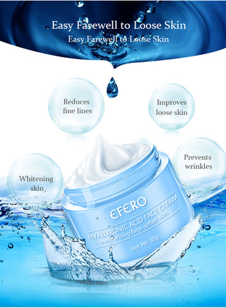 EFERO Hyaluronic Acid Essence Serum Moisturizing Snail Day Cream Face Cream Anti Wrinkle Firming Whitening Brighten Face Cream Alodia Store