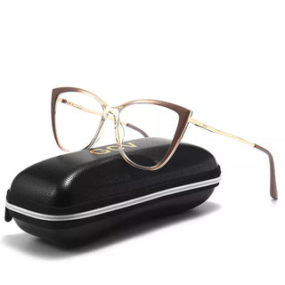 GCV Women Blue Light Blocking Glasses Sexy Fashion Cat Eye Eyeglasses Hinges Anti Blue Ray Computer Game Glasse Ultralight Frame Alodia Store