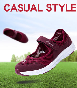 Ultra Light Mesh Flat Shoes For Women alodia store