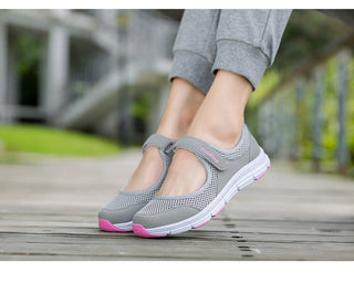Ultra Light Mesh Flat Shoes For Women alodia store