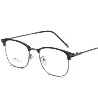 Flat Lens Cat Eye Glasses Anti Blue Light Goggles Glasses Open-Ball Fashion Metal Glass Frame Alodia Store