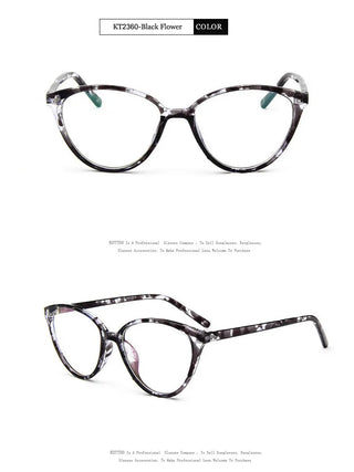 Fashion Women Cat Eye Eyeglasses Men Myopia Optical Glasse Frame Eye Glasses Computer Transparent Clear Frame Oculos Alodia Store