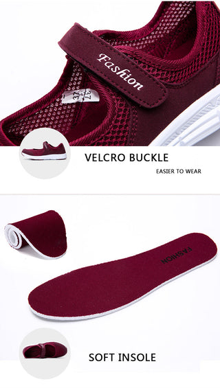 Ultra Light Mesh Flat Shoes For Women alodia store