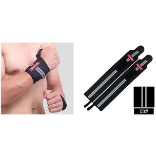 Weight Lifting Wristband Elastic Breathable Wrist Wraps Bandage Gym Fitness Weightlifting Powerlifting Wrist Brace Support Strap Alodia Store